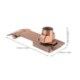 thumbnail image 2 of QUMIIRITY Key Lock for Cabinets Dark Brown Freezer Lock with High Strength Security for Home Use, 2 of 8