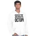 thumbnail image 5 of Octopi Day Math Geek Nerd Octopus Zip Up Hoodie Men's Women's Brisco Brands L, 5 of 6