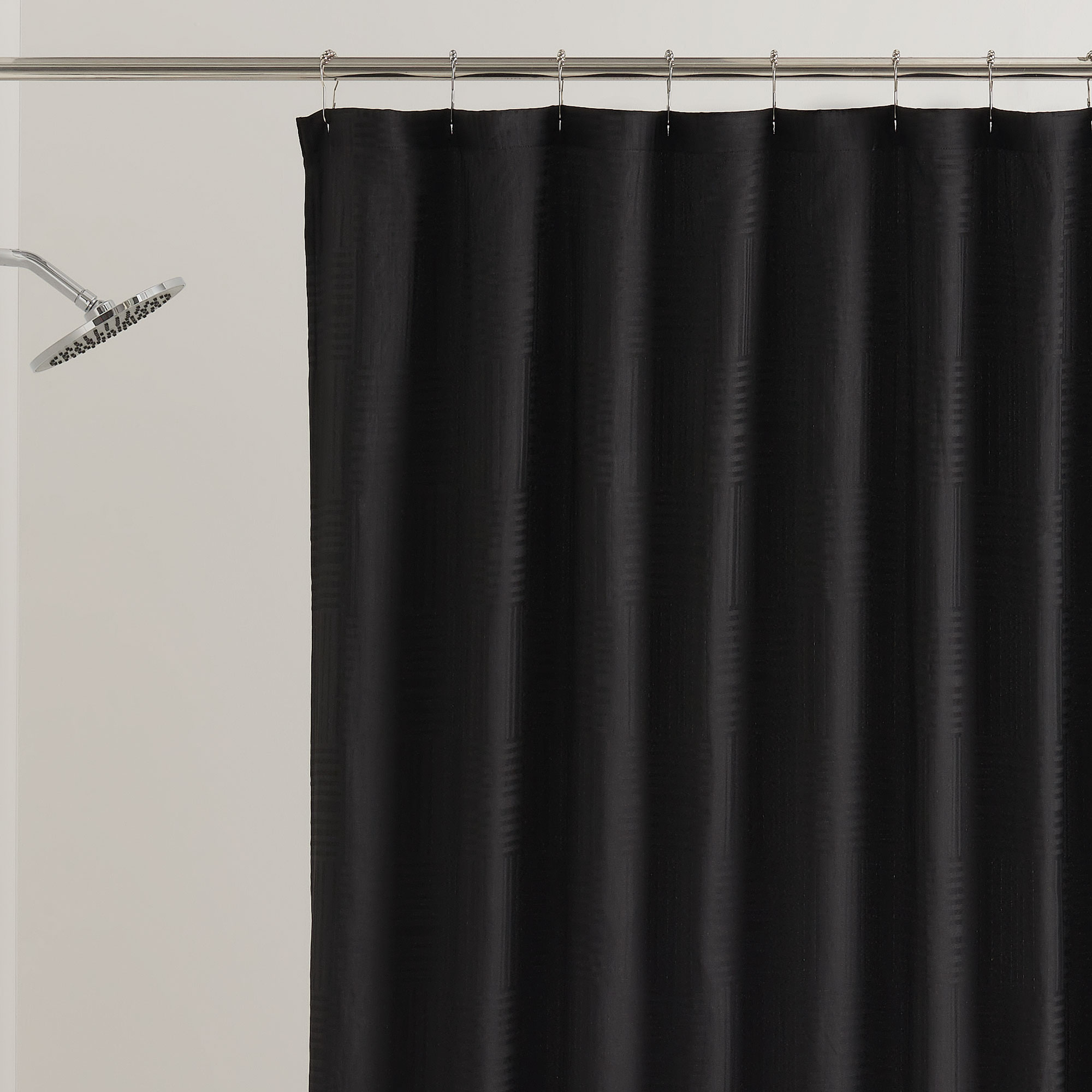 Mainstays Henderson Black Mosaic Shower Curtain photo 5