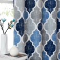 thumbnail image 3 of Cortinas Beauoop 100% opacas, 213 cm, azul y gris, 2 paneles, 3 of 6