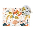 thumbnail image 4 of XMXT 1 Pcs Woven Placemats, Abstract Graphic Multicolor Printing Stain Resistant Anti-Skid Placemat for Kitchen Table, 12 x 18 inches, 4 of 6