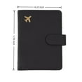 thumbnail image 5 of Kannior Passport Holder Travel Wallet RFID Blocking Case Cover for Women Waterproof Passport Book with Pen Holder for Men, 5 of 6