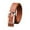 Brown, variant on Unisex G Buckle Casual Belt with Smooth Imitation Gold Finish for Everyday Wear Brown A
