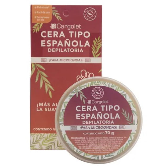 Cera Española Cargolet 70g Depilación rápida en microondas
