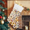 thumbnail image 4 of SKYSONIC Christmas Stocking Set of 2, Halloween Gnome Xmas Stockings and Plush Fur Cuff Stockings Fireplace Decorations for Family Holiday Xmas Party Decorations, 4 of 7