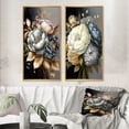 thumbnail image 1 of Designart "Blue Blooms in a Bouquet V" Bouquet Framed Wall Art Set Of 2 - Blue Floral Framed Wall Art Set Of 2, 1 of 6