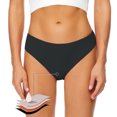 thumbnail image 2 of Swstbby Culottes pour Femmes, Ceinture Adhésive Taille Basse Invisible String Sans Couture Noir P, 2 of 5