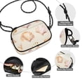 thumbnail image 3 of FORMRS Mini Crossbody Bag for Women Adjustable Shoulder Rope Travel Casual Phone Purse, Pink Seashell, 3 of 7