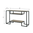thumbnail image 4 of LV00887 - Console Table, Rustic Oak & Black Finish - Idella, 4 of 6