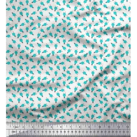 Soimoi Velvet Fabric Bulb Cartoon Decor Fabric Printed Yard 58 Inch Wide