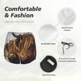 thumbnail image 4 of Rateoe Portrait Of Cow With Its Baby Cow Printed 2 in 1 Women's Workout Shorts for Athletic Gym Running Shorts with Phone Pockets-Medium, 4 of 7