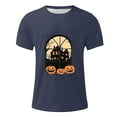 thumbnail image 4 of Blusas y camisas de manga corta y cuello redondo para hombre. Blusas/camisetas de manga corta con cuello redondo y estampado de Halloween para hombre. Blusa para hombre., 4 of 5