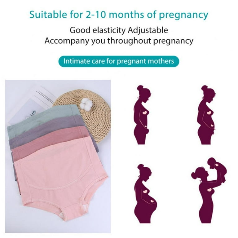 Maternity Underwear Cotton Plus Size Pregnancy Panties High Waist