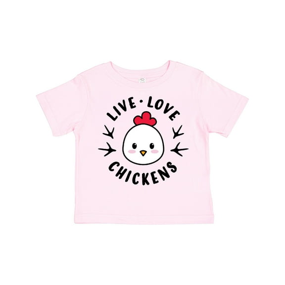 Inktastic Live Love Chickens Boys or Girls Toddler T-Shirt