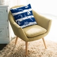 thumbnail image 2 of Throw Pillow Covers 24x24 Inch, Navy Blue Coastal Decorative Pillow Cases for Couch Sofa Bed, White Summer Beach Nautical Ocean Cotton Linen Square Home Decor Pillowcases with Hidden Zipper, 2 of 7