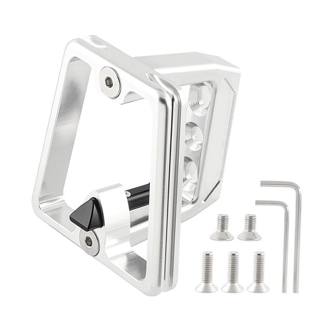 Yimiti For Brompton Bike Front Carrier Block Bicycle Frame Adapter Front Mount 3-Hole,Silver