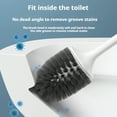thumbnail image 5 of 360 Degree Extended Handle Toilet Brush - Universal Bathroom Cleaner with Base, Integrated Design, Excellent Bristle Quality, Easy Storage and Convenient Cleaning, Stylish White Finish White, 5 of 9