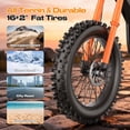 thumbnail image 6 of Off-Road Electric Dirt Bike for Adults, 5500W Peak Motor,40 MPH, 48V 30Ah Removable Battery, Full Suspension, Dual Hydraulic Brakes, 16" Fat Tire Electric Ride-On, Off-Road, 6 of 7