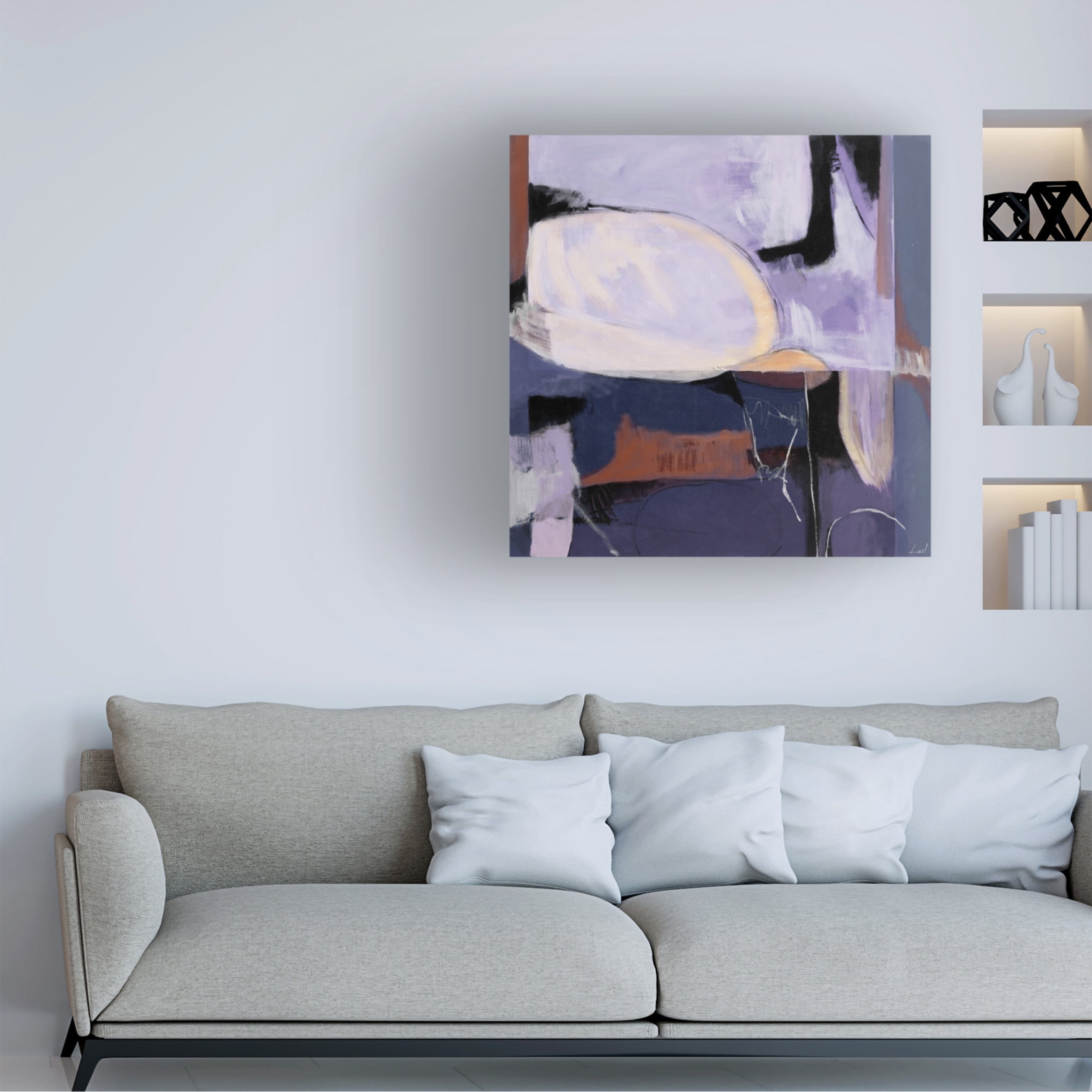 Canvas Wall Art - Pablo Esteban 'Opening Up' Wall Art for Living Room, Bedroom, or Office Décor by Trademark Fine Art - 18 x 18 Inches