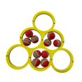 thumbnail image 3 of Juego de lanzamiento para piscina, flotador de espuma, pelota ligera, juguete para lanzar, juego de piscina para fiestas, actividades acuáticas, Amarillo, 3 of 8
