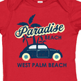 thumbnail image 4 of Inktastic Paradise Beach in West Palm Beach with Palm Trees and Car Boys or Girls Baby Bodysuit, 4 of 5