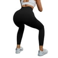 thumbnail image 3 of INSPIRE CHIC Women's High Waisted Leggings Tummy Control Cycling Running Workout Pants S Black, 3 of 5