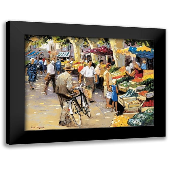 Deymonaz, Andre 14x12 Black Modern Framed Museum Art Print Titled - Au marche