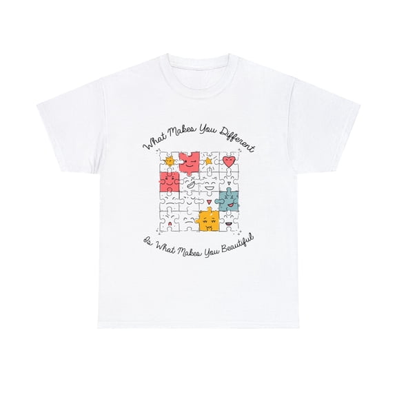 What Makes You Different Makes You Beautiful Autism Shirt ID-0217-GTNM