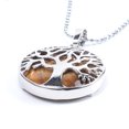 thumbnail image 1 of Natural Round Gem Stone Kabbalah Tree of Life Necklaces Pendants, 1 of 6