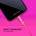 thumbnail image 5 of Liquipel Powertek Neon Two-Tone 6' USB-A to USB-C Cable, Purple and Pink, 5 of 7