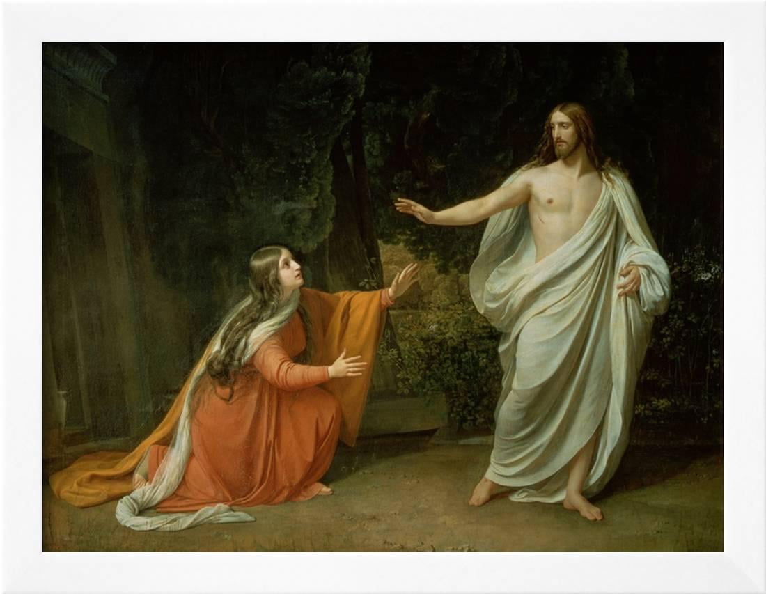 The Appearance of Christ to Mary Magdalene, 1835 Framed Print Wall Art By Aleksandr Andreevich Ivanov - Walmart.com - Walmart.com