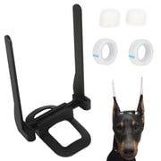 Dog Ear Support for Doberman, Ear Standing Tool with Tape, Adjustable Dog Ear Correction Kit, Pet Ear Posting Supplies for Cropping Aftercare，Black