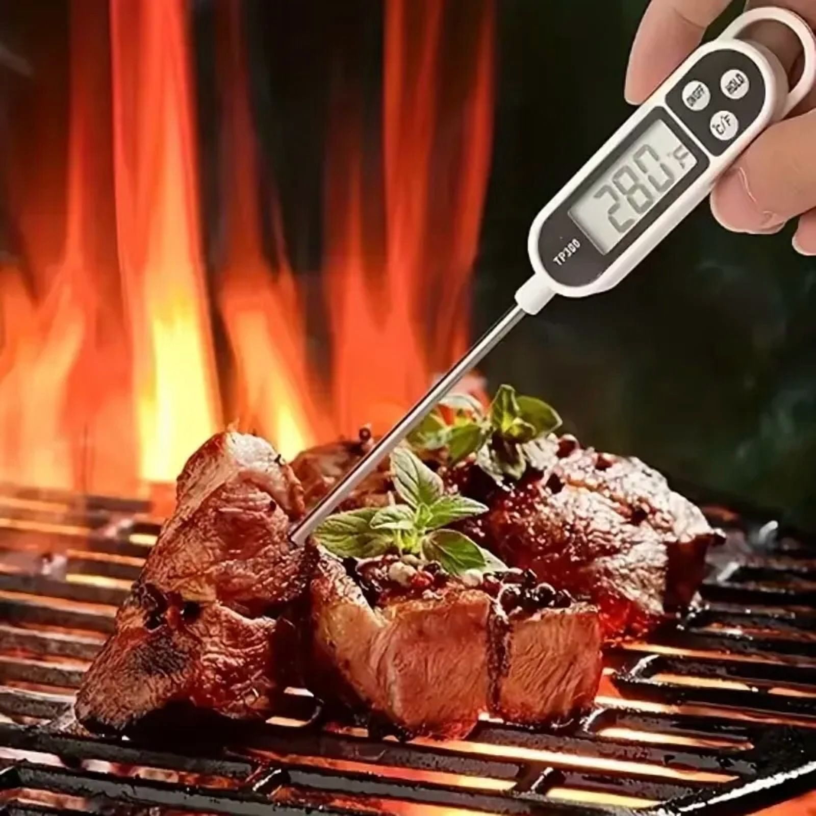 1-10P Digital Kitchen Food Thermometer TP300 Water Oil Thermometer for Meat Cooking Food Probe BBQ Electronic Oven Kitchen Tools