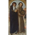 thumbnail image 3 of Jacopo Bellini 9x14 Black Modern Framed Museum Art Print Titled - Saint Anthony Abbot and Saint Bernardino of Siena (1459), 3 of 5