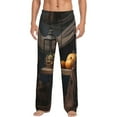 thumbnail image 2 of Lsque Modern Skull Sisters Print Men's Pajama Pants, Lounge Pant - Comfortable Home Wear,Elastic Waistband, Stylish Design-Large, 2 of 9