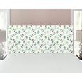 thumbnail image 1 of Leaf Headboard, Tea Leaves with Ornamental Vintage Design Soft Faded Colors Art Print, Upholstered Decorative Metal Bed Headboard with Memory Foam, Full Size, Green Army Green, by Ambesonne, 1 of 4