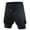 Black, variant on Mens Athletic Running Shorts 2 Pack Quick Dry With Pocket Gym Workout Shorts For Men Mesh Swim Trunks Board Black