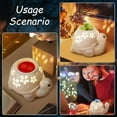 thumbnail image 3 of Leses Electric Turtle Ceramic Wax Melt Warmer for Scented Wax Cubes, White, 3 of 4