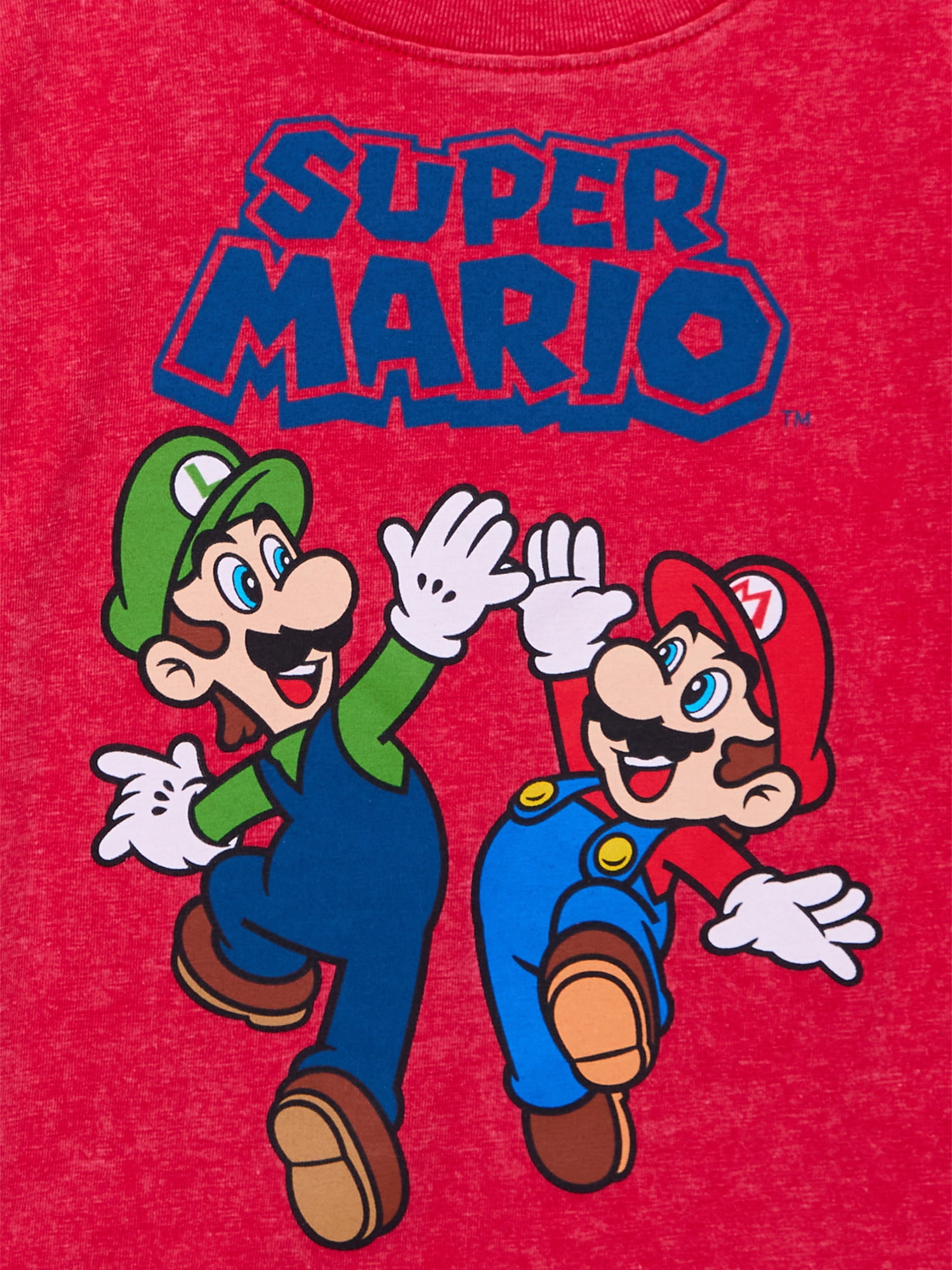 Super Mario Bros. Toddler Graphic Crewneck Tee with Short Sleeves, Sizes 12M-5T