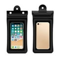 thumbnail image 1 of Unatoiry Phone Waterproof Bag 3-layer Universal Solid Screen Drifting Beach Seaside Water Park Pouch Pocket Black 1Set, 1 of 6