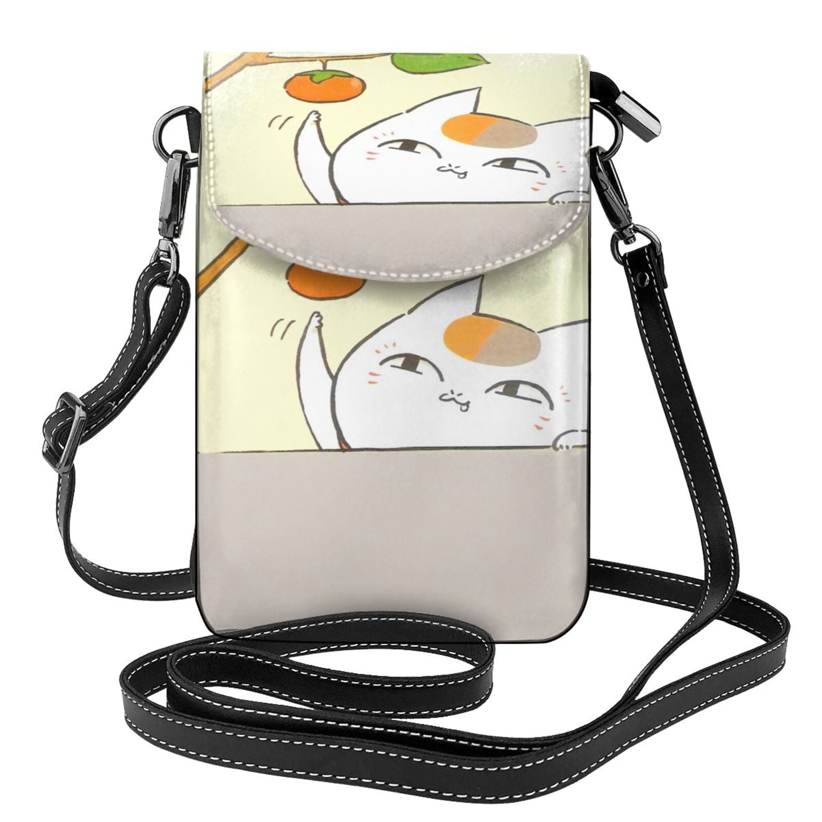 Mini Messenger Shoulder Bag Wallet With Credit Card Slots Small Crossbody Animal Cat Playing Instrument Cartoon Cartoon Cell Phone Purse For Women 