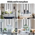 thumbnail image 6 of Swag Curtain Valances Boho Geometric Swag Valances for Kitchen Windows Bohemian Abstract Art Tribal Short Topper Curtains Valance Tier Pair for Kitchen Bedroom Living Room Bathroom 28"x36", 6 of 8