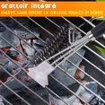 thumbnail image 3 of Cepillo para barbacoa Cepillo para barbacoa de metal con raspador integrado de acero inoxidable Accesorio para barbacoa Cepillo de cocina, 3 of 5