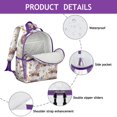 thumbnail image 3 of Botanical Garden Print School Backpack Spacious Adjustable Padded Straps Chest Strap Water-resistant Durable Bookbag for Daily Use, 3 of 6