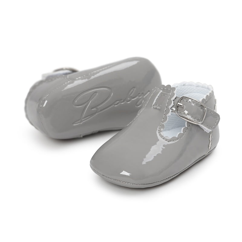 grey baby shoes