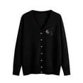 thumbnail image 3 of Admvng Cardigan Sweaters for Women Solid Casual Knitted Button Up Long Sleeved V-neck Sweater Outer, Size S-3XL, 3 of 6