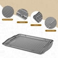thumbnail image 6 of 6-Piece Carbon Steel Non-Stick Baking Pan Set, Bakeware Set with 1 Baking Sheets, 1 Cooling Racks, 100 Pcs Parchment Papers, 2 Oven Mitts, Tongs & Pastry Brush, 6 of 6
