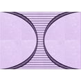 thumbnail image 1 of Ahgly Company Indoor Rectangle Patterned Rich Lilac Purple Area Rugs, 2' x 4', 1 of 6