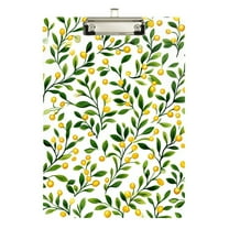 FORMRS Acrylic Clipboard with Low Profile Clip Standard A4 Letter Size, 12.5" x 9", Olive Leaf