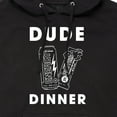 thumbnail image 3 of Instant Message - Dude Dinner Energy Drink Protein Bar - Men's Pullover Hooded Fleece Sweatshirt, 3 of 6